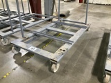 4' x 8' 4 wheel board stacking cart.