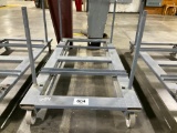 4' x 8' 4 wheel board stacking cart.