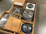 Pallet of assorted blades.