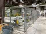 Enclosure behind packaging line.