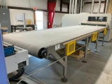 6' x 19 1/2' belt conveyor w/ electric drive.