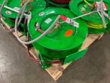 Speedaire Mod 4UK x 5 air hose reel & hose.