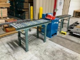 Crosscut solutions Mod CS 14MLH air operated cut off saw; 7 1/2 hp, s/n 161004, w/ infeed & outfeed