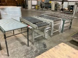 4 assorted dead roll conveyors.