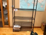 4 - shelf wire rack (black).