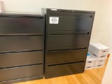 4 - drawer black file cabinet.