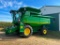 2011 John Deere 9570 STS combine, CHA, RWA, Bullet Rotor, 800/65R32 drives tires, 18.4R26 rear