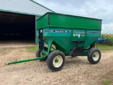 1996 Unverferth 325 gravity wagon, 400-bushel capacity, Unverferth G13 4-wheel wagon, 11R22.5 tires,