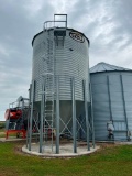 2007 GSI 2900-bushel hopper bottom grain bin, 15' diameter, ladder. (CERTIFICATE OF INSURANCE NEEDED