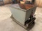 Forklift scrap dumpster on casters; 29 in x 46 in.