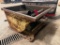 Forklift scrap dumpster on casters; 30 in x 37 in.