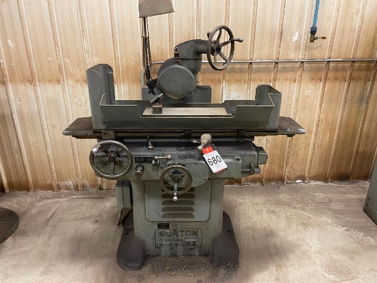 Norton surface grinder w/ 6 in x 18 in magnetic chuck; s/n NA.