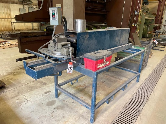 Custom built coping machine; 3PH; copes 1-1/2 in to 6 in.