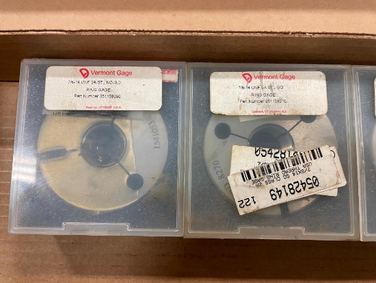 4 - sets of SAE external bore gages.