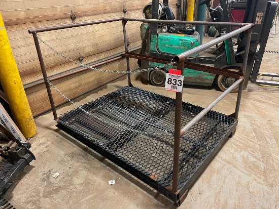 Forklift man basket; 55-1/2 in x 75-1/2 in.