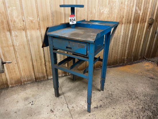 Steel shop work station.
