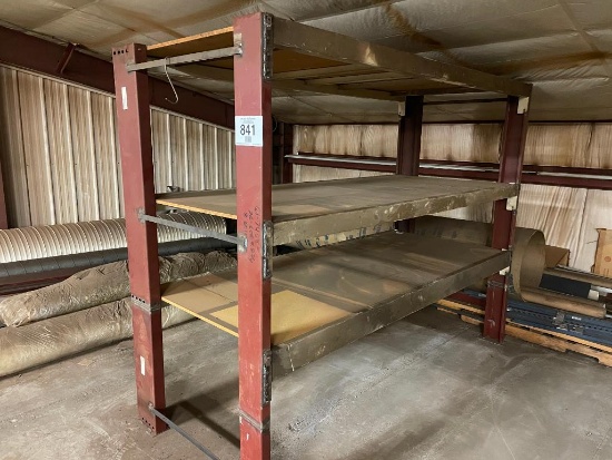 1 - Steel pallet racking; 42 in x 8 ft x 78 in; no contents.