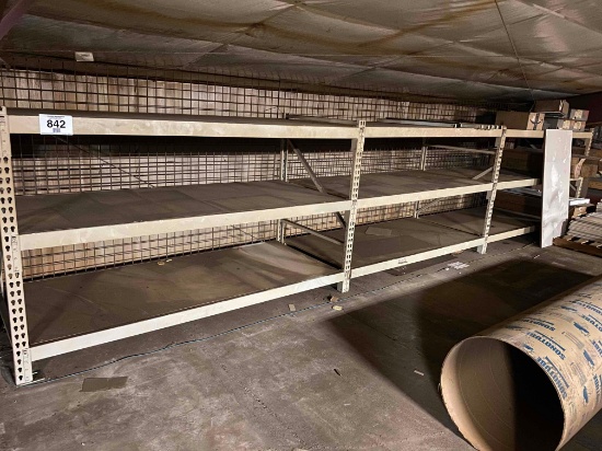 Steel pallet racking; 2 - 42 in x 96 in x 60 in sections; 1 - 42 in x 88 in x 60 in section; no
