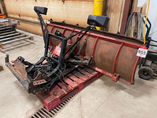 Western 7-1/2 ft hydraturn truck plow, works per owner.