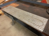 10 in x 38-1/4 in aluminum indexing plate for mill.