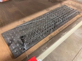 Steel indexing plate, 8-1/2 in x 27-1/2 in.