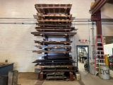 Quantity of assorted steel sheeting, expanded metal. No rack.