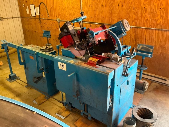 Armstrong 4RH band saw sharpener w/ Armstrong #58-B filing clamp, 6-stands, SN: 17365.