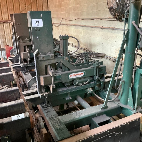 Cleereman 380 LH 3-block carriage, 50' of track, Brownsville turners, newer bearings & wheels, SN: