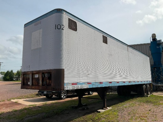 Fruehauf 42' tandem axle van trailer. (SELLS NO TITLE)
