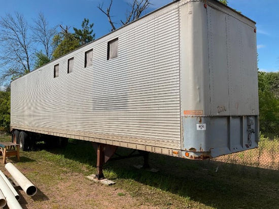 Trailmobile 45' tandem axle van trailer. (SELLS NO TITLE)