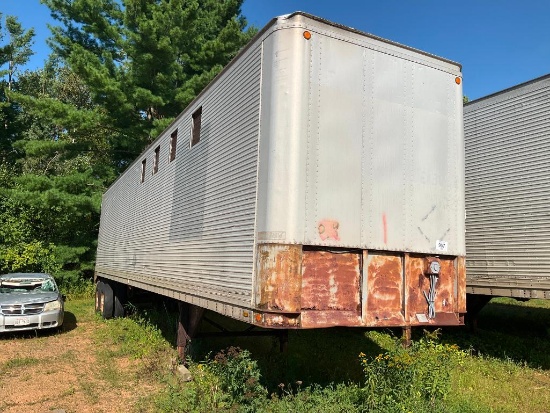 Trailmobile 48' tandem axle van trailer. (SELLS NO TITLE)