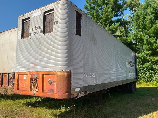 Fruehauf 40' tandem axle van trailer. (SELLS NO TITLE)