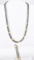 Italian 18kt Bonded Gold And Sterling Silver Woven Necklace