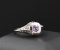 Sterling Silver And .36ct Pink Amethyst Ring