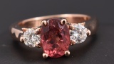 Heirloom Pink Sapphire And Diamond Rose Gold Ring