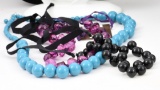 Lot Of 3 Large Beaded Necklaces