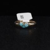 Navajo Sterling Silver Turquoise Heart Ring