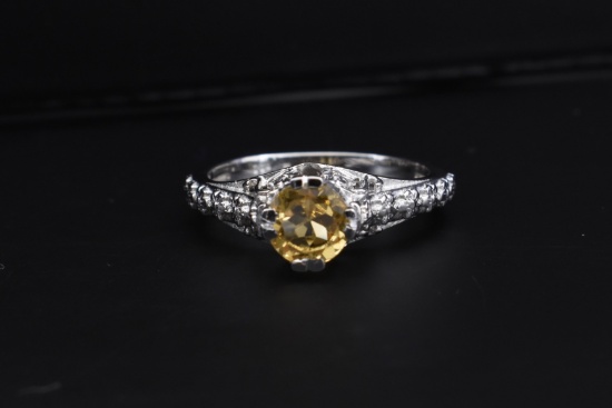 .68ct Natural Citrine in Sterling Silver Ring