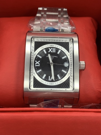 Swiss Legend Limousine 40012-11-RN mm Silver Steel Bracelet & Case Sapphire Crystal Men's Watch
