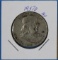 1957 D Franklin Half Silver Dollar
