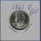 1961-D Washington Silver Quarter Dollar Coin