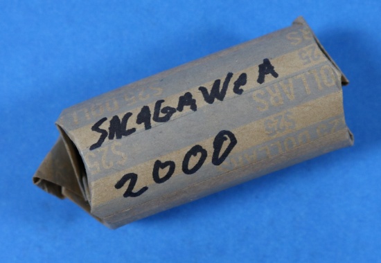 1 Roll of Sacagawea $1 Dollar Coins - 2000 - 25 Coins total