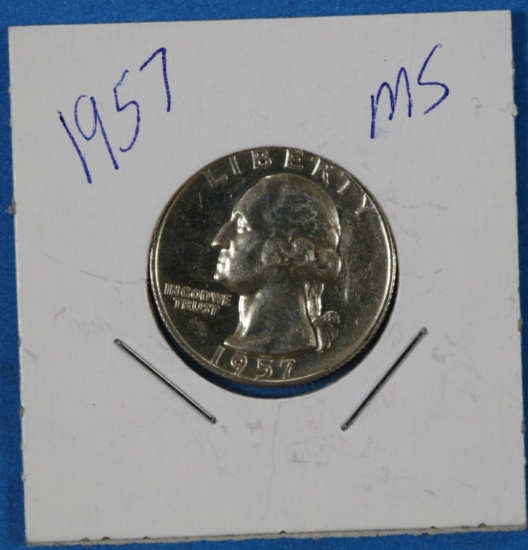 1957 Washington Silver Quarter Dollar