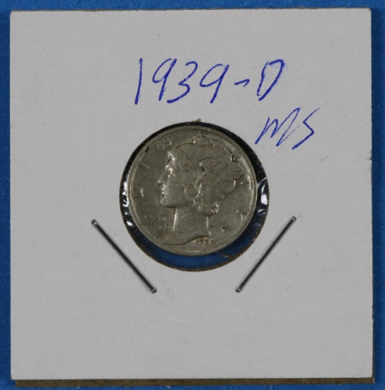 1939-D Silver Mercury Dime