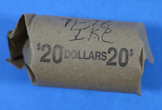 1 Roll of Eisenhower One Dollar Coins - 1971-1978 - 20 Coins