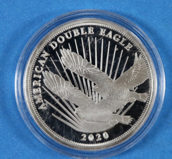 Tribute Cook Islands $2 Double Eagle 2020 Coin 1/2 Oz Pure Silver