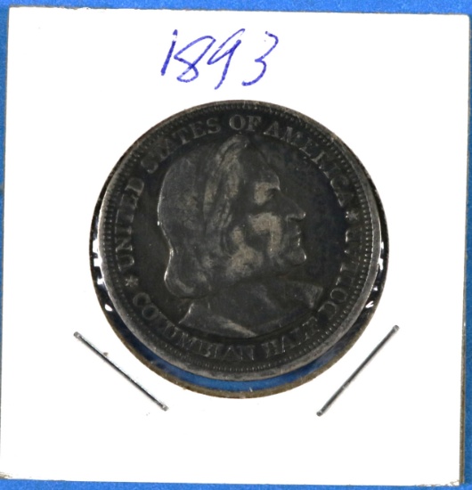 1893 US Columbian 1/2 Half Dollar Coin