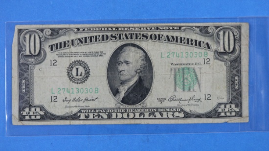 1950 Series A Ten Dollar $10 Bill