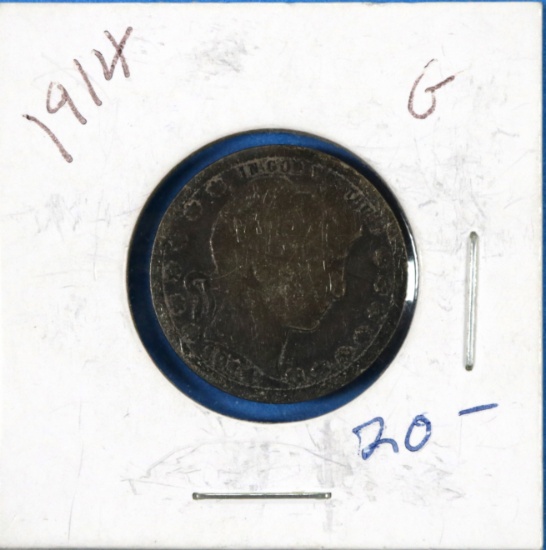 1914 Barber Half Dollar Silver Coin