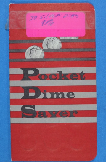 Pocket Book Dime Saver Collection - 29 Silver Roosevelt Dimes